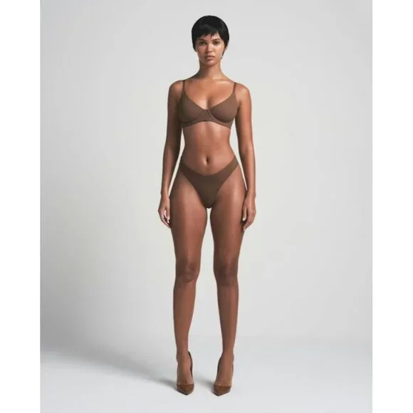SKIMS Fits Everybody Unlined Demi Bra Jasper Size 36DDDD NWT - Picture 2 of 7